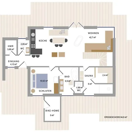 Semesterbostad Reetdorf Geltinger Birk Kuenstlerkate Rohrsaenger *